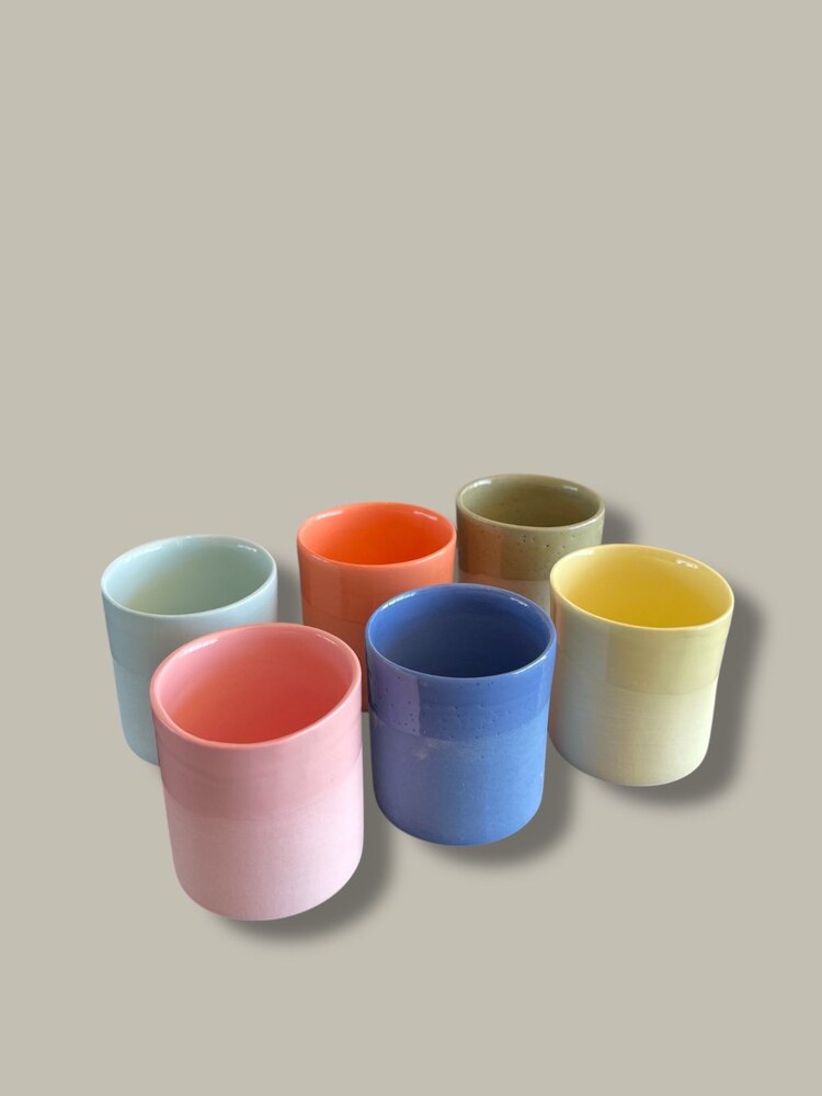 Rainbow Porselen Turk Kahvesi fincan takımı - 6 lı