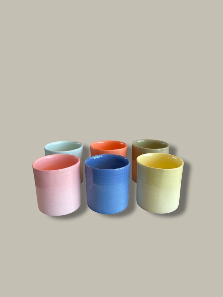 Rainbow Porselen Turk Kahvesi fincan takımı - 6 lı