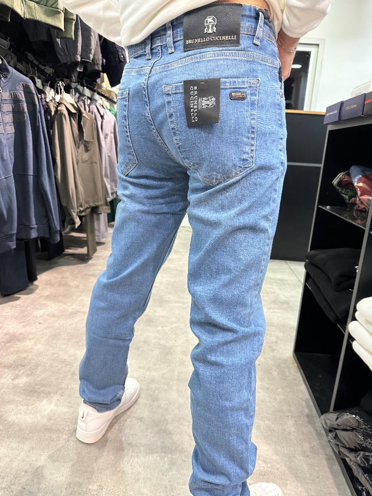BRUNELLO CUCİNELLİ MAVİ KOT PANTOLON