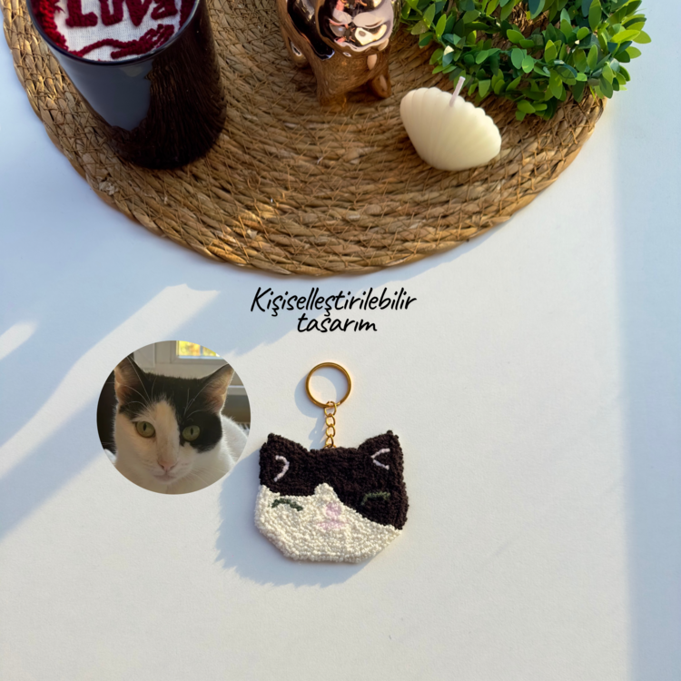 PUNCH KİŞİYE ÖZEL KEDİ ANAHTARLIK