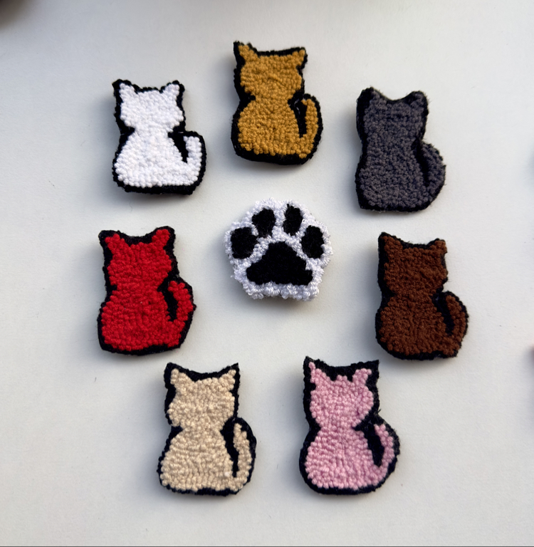 Renkli Kedi Rozetler 2’li Set