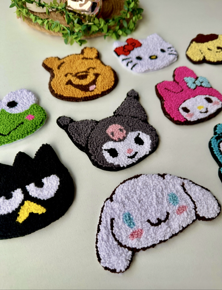 Sanrio Karakterli El Yapımı Bardak Altlığı Sevimli Ev Dekoru