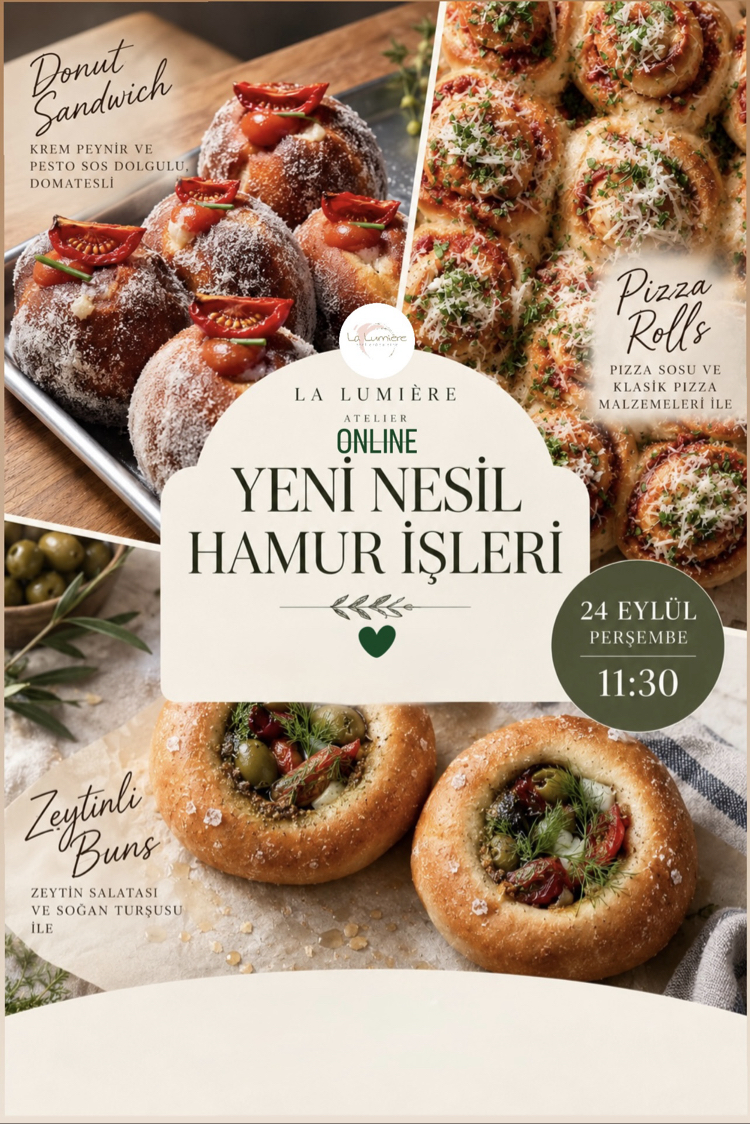 ONLINE YENİ NESİL HAMUR İŞLERİ ATÖLYESİ