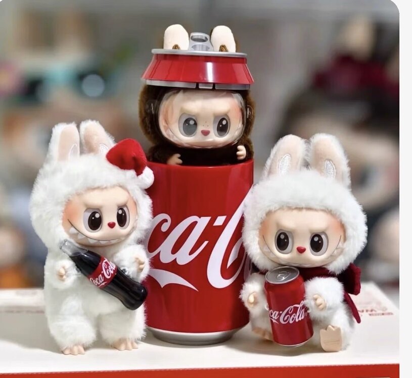 POP MART - LABUBU The Monsters Coca Cola Vinyl Plush - Happy Factor Authentic