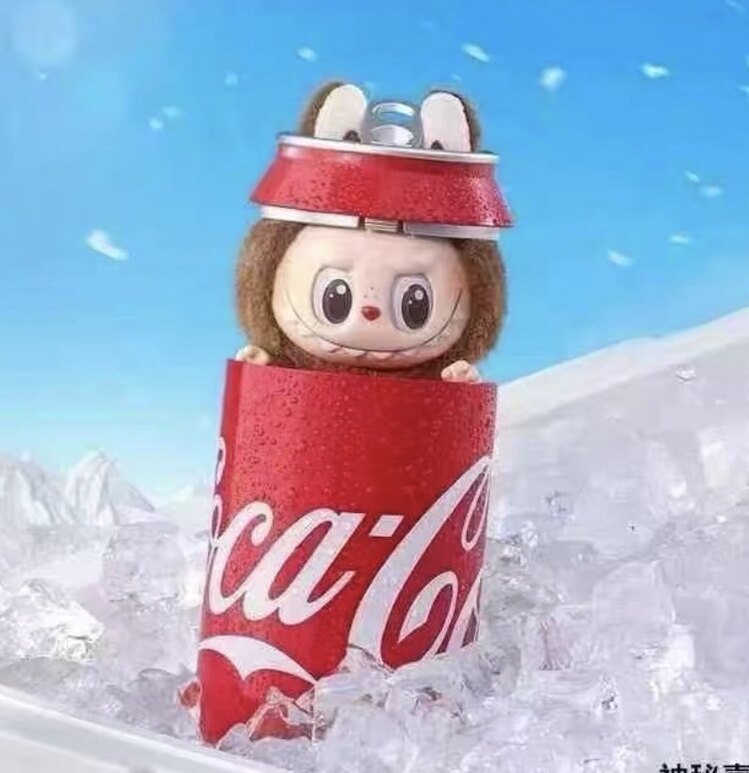 (Özel serisi) POP MART - LABUBU The Monsters Coca Cola Vinyl Plush - Happy Factor Authentic