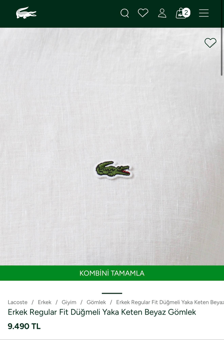 Lacoste Keten Gömlek 