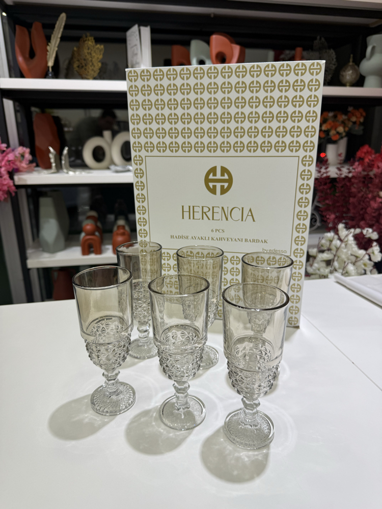 HADİSE FÜME AYAKLI BARDAK
