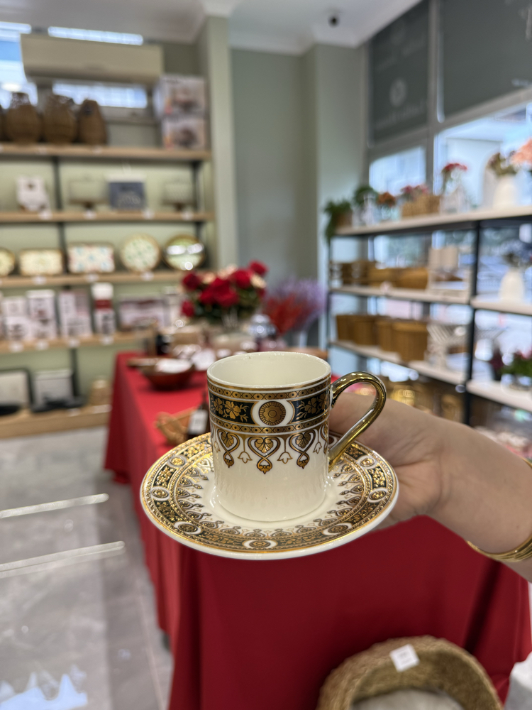 90 CC Gold Desenli Türk Kahvesi Fincan Takımı