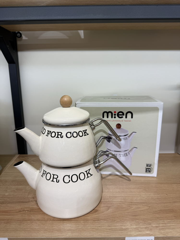 Mien Emaye Çaydanlık Takımı FOR COOK Serisi – 1L/2L