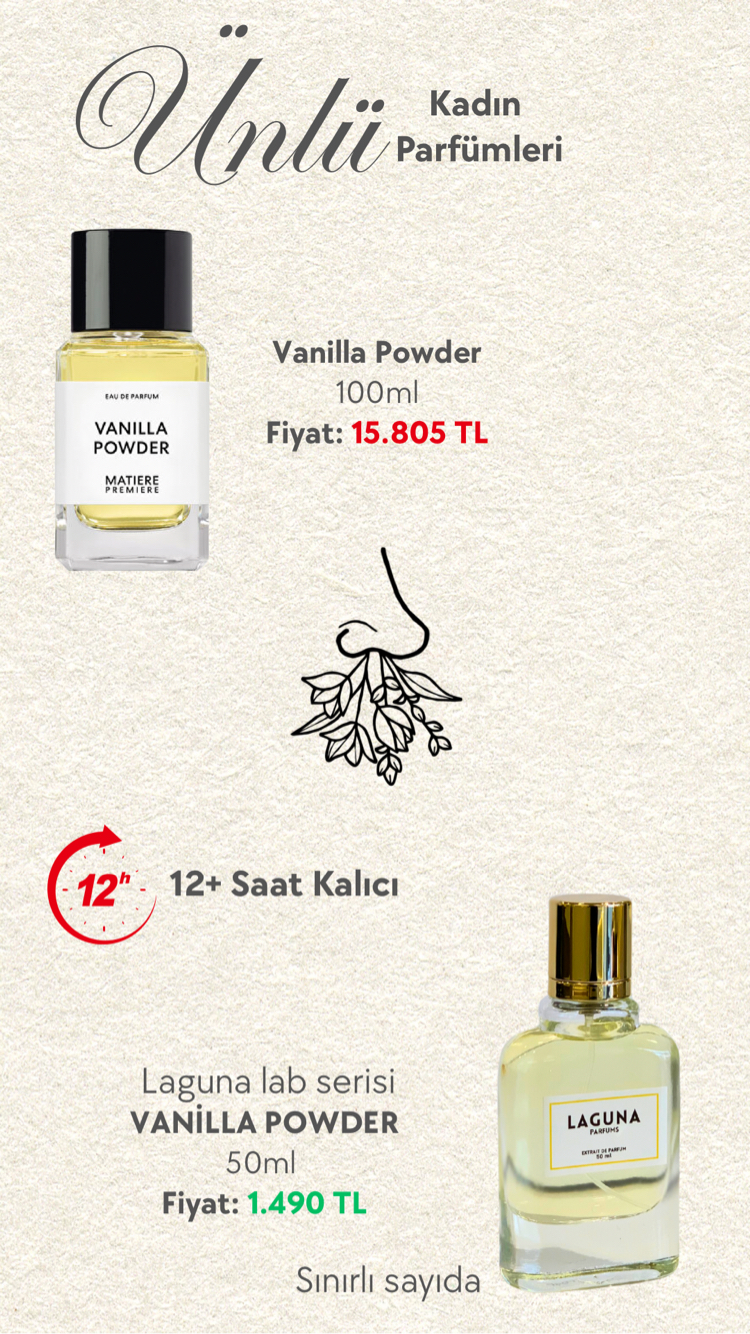 Vanilla powder unisex 50ml-extrait 