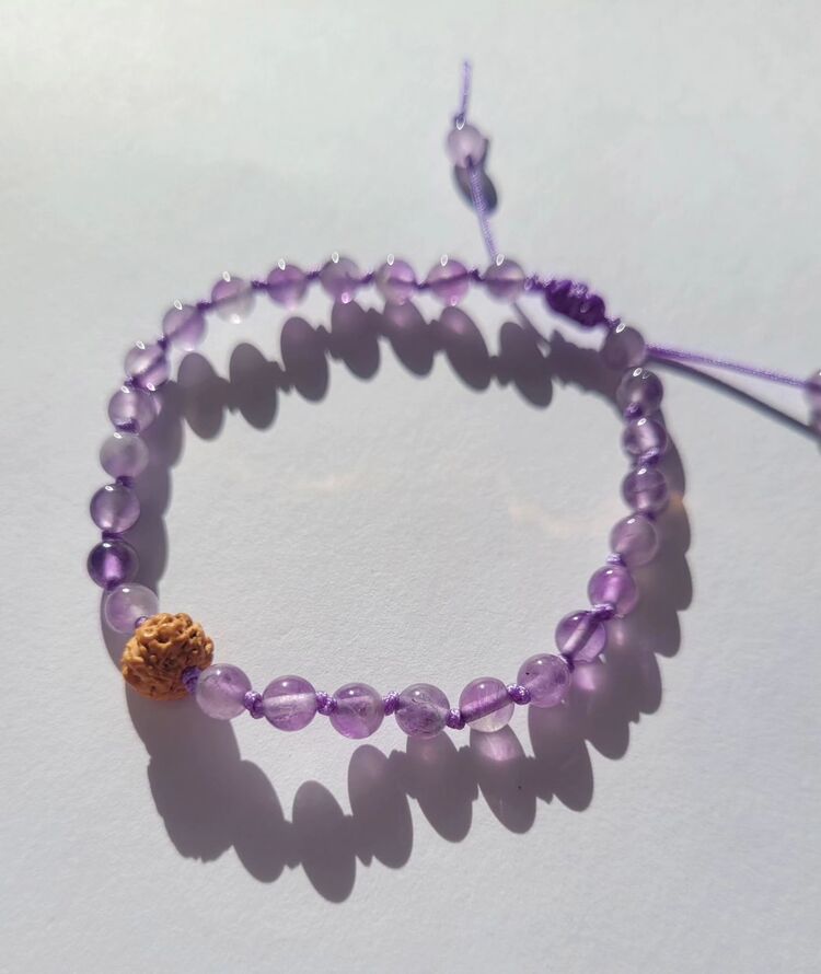 Protection - Rudraksha Ametist Mala Bileklik