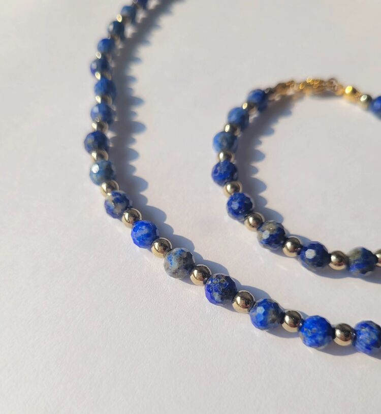Aurora Lapis Lazuli Kolye ve Bileklik Seti