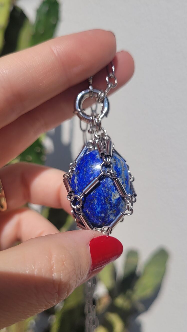 Lapis Lazuli Kafes Kolye