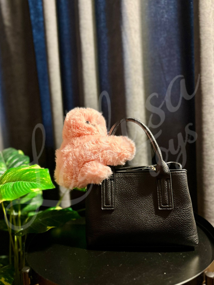 Mirumi - Duygusal Zekalı Sesli ve Hareketli Peluş Mini Oyuncak Robot Pembe