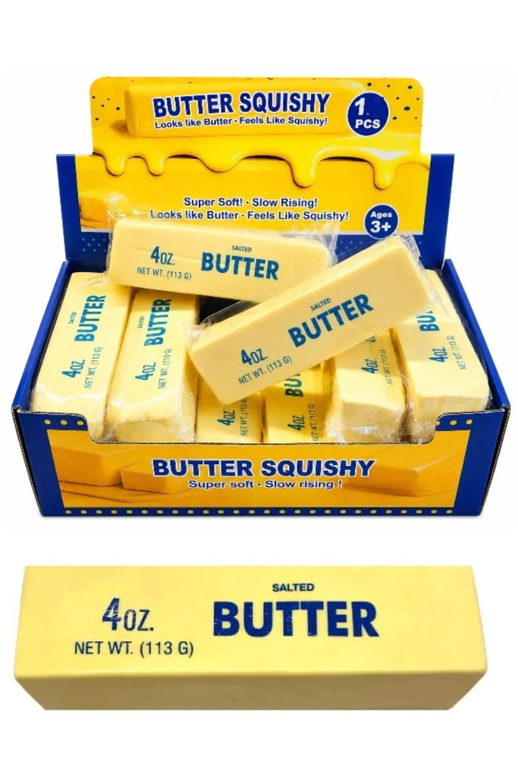 Butter Squishy Tereyağı Tasarımlı Viral Sıkılabilir Stres Oyuncağı