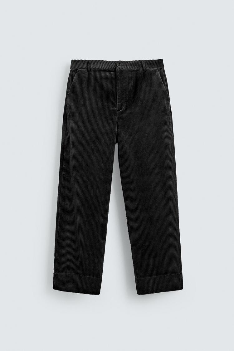 Kalın fitilli kadife pant 