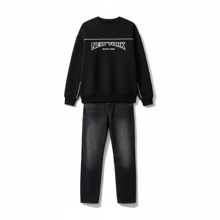 Newyork baskılı sweatshirt 
