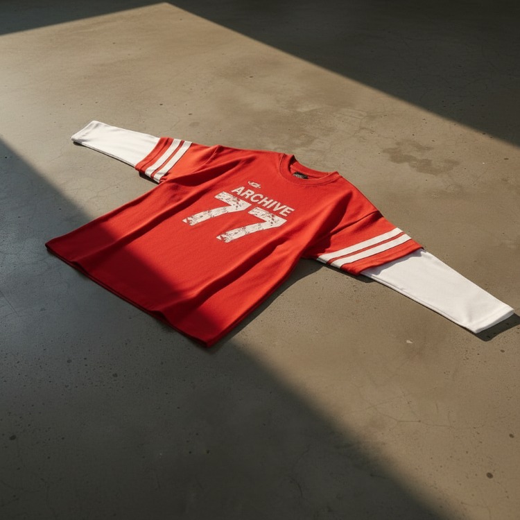 Baskılı uzun kollu tshirt 