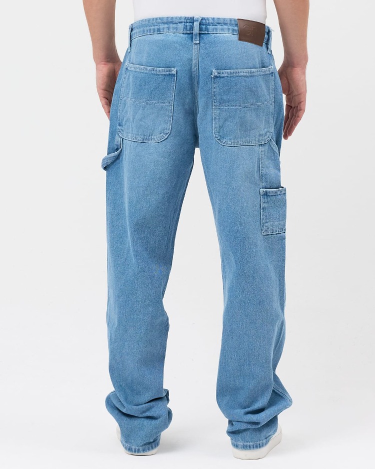 Baggy jean mavi renk 