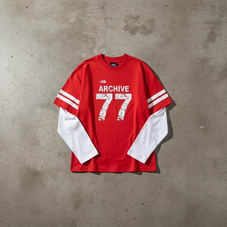 Baskılı uzun kollu tshirt 