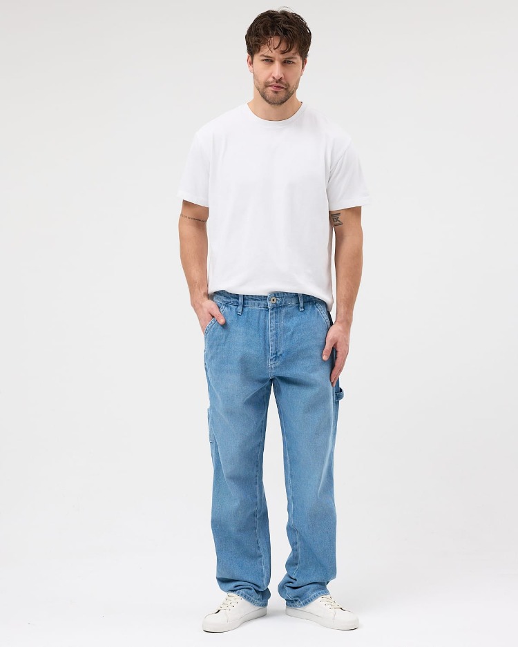 Baggy jean mavi renk 