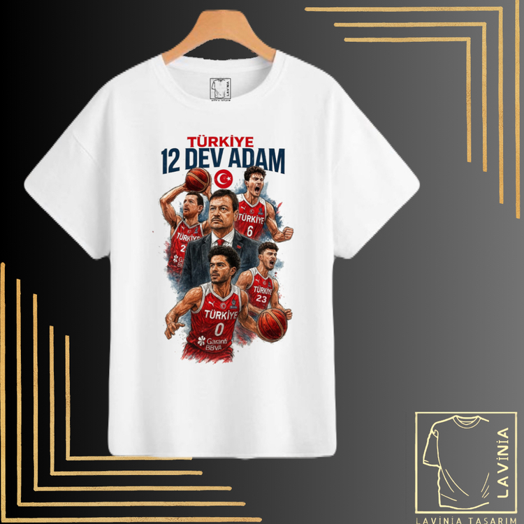 TÜRKİYE 12 DEV ADAM TASARIMLI TSHİRT