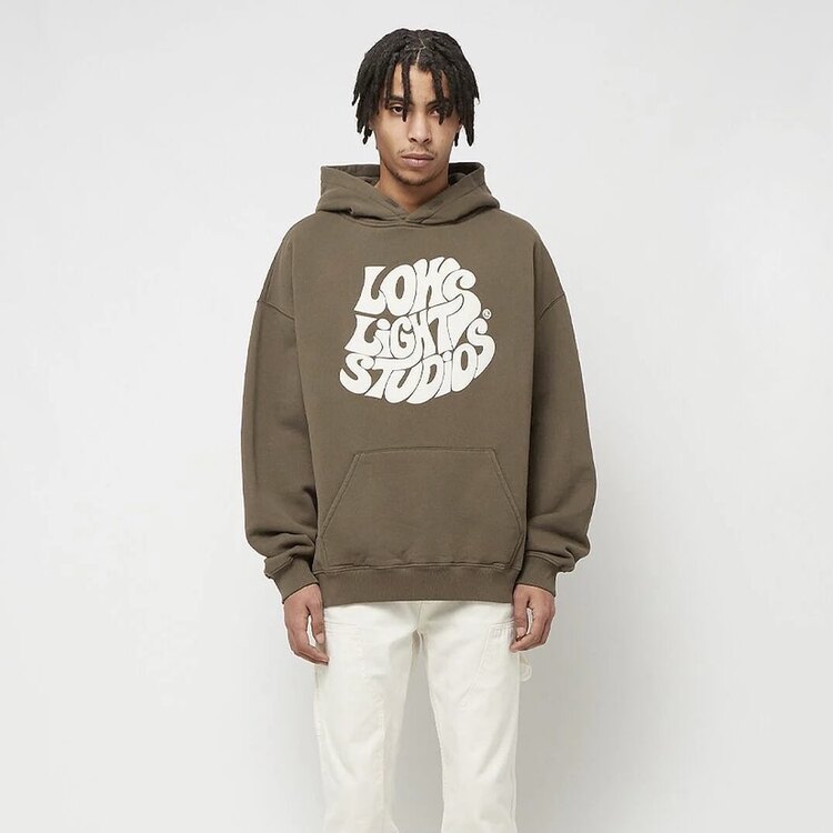 LOW LIGHTS Retro Hoodie Brown