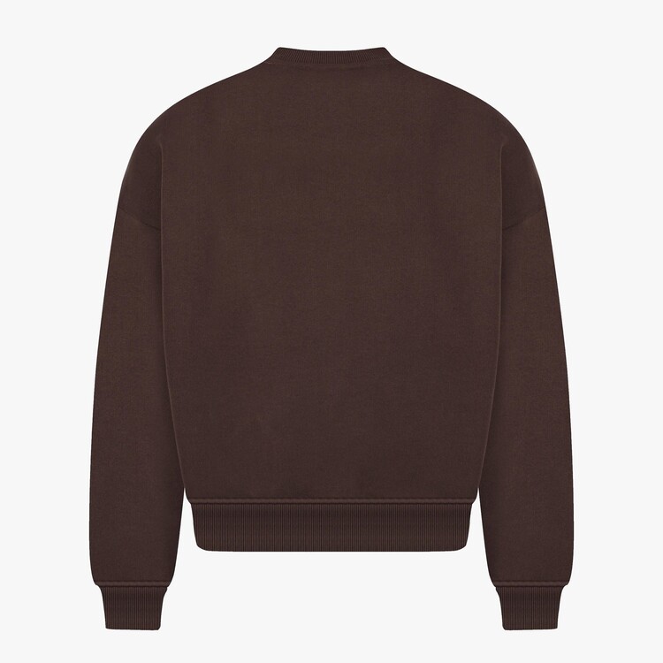 7HEAVENS Heavy Blank Sweater - Chocolate
