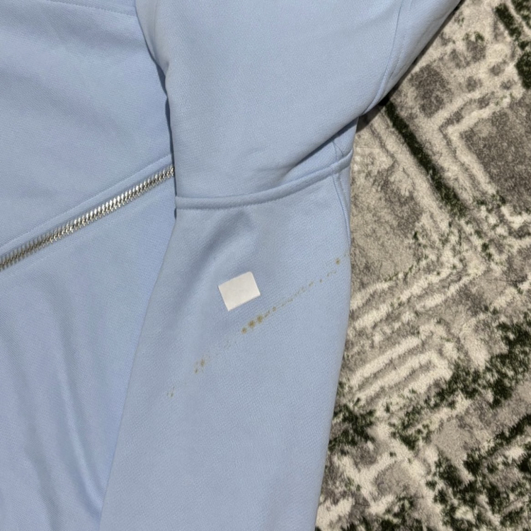 (D) 7HEAVENS Logo Zip Hoodie - Baby Blue