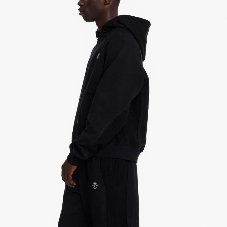 VICINITY Inside Out Zip Hoodie - Black