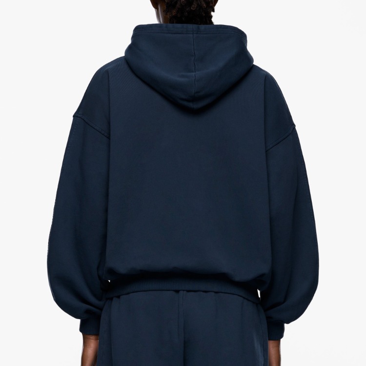 7HEAVENS Washed Logo Zip Hoodie