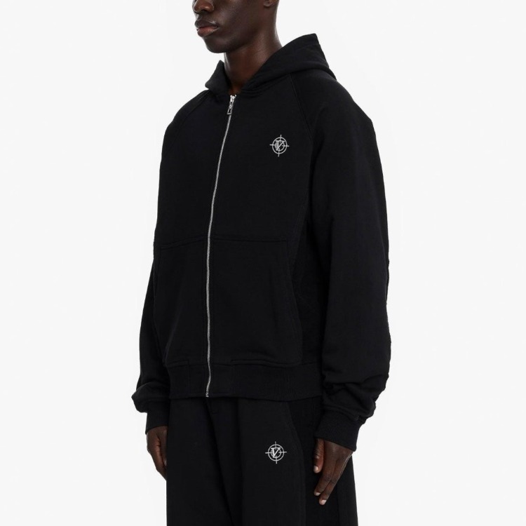 VICINITY Inside Out Zip Hoodie - Black