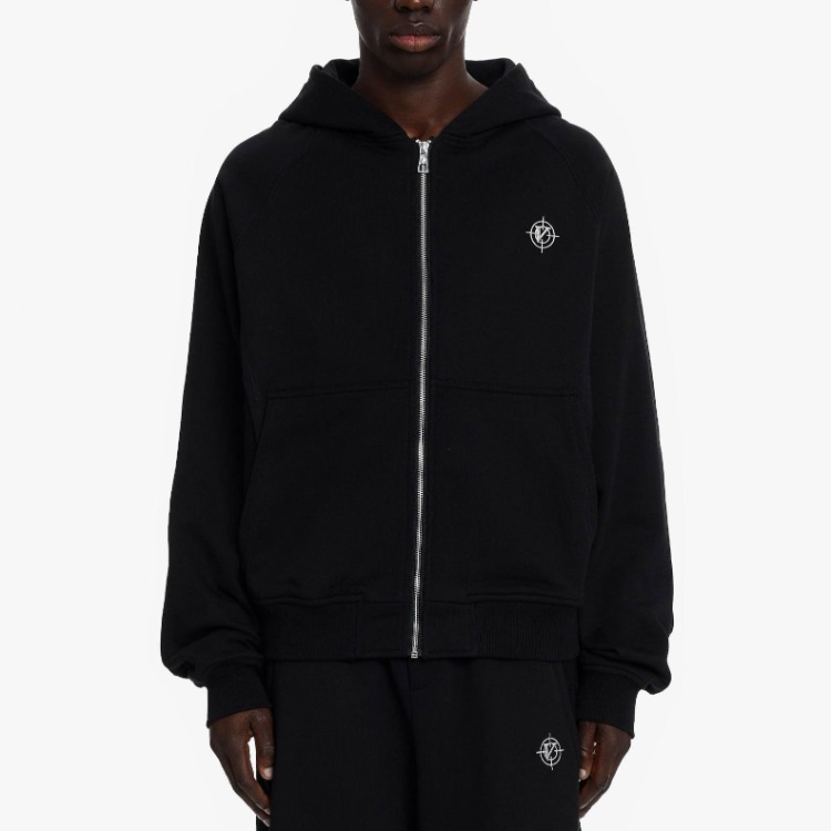 VICINITY Inside Out Zip Hoodie - Black