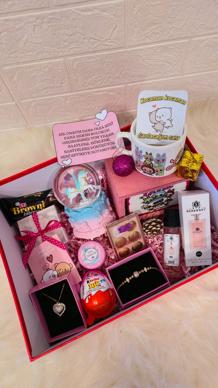Mega Elite Romantik Experience Box / Özel Tasarım Hediye Kutusu 