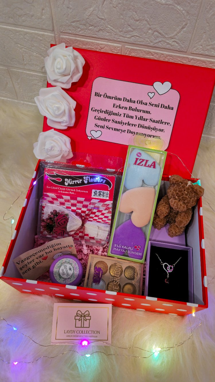 Premium Romantik Süslü Hediye Kutusu ❤️ Erkeklerin En Çok Aldığı Full Sürpriz Set