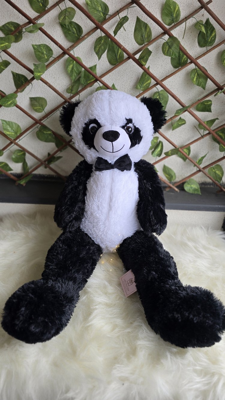 100 cm Papyonlu Peluş Panda 