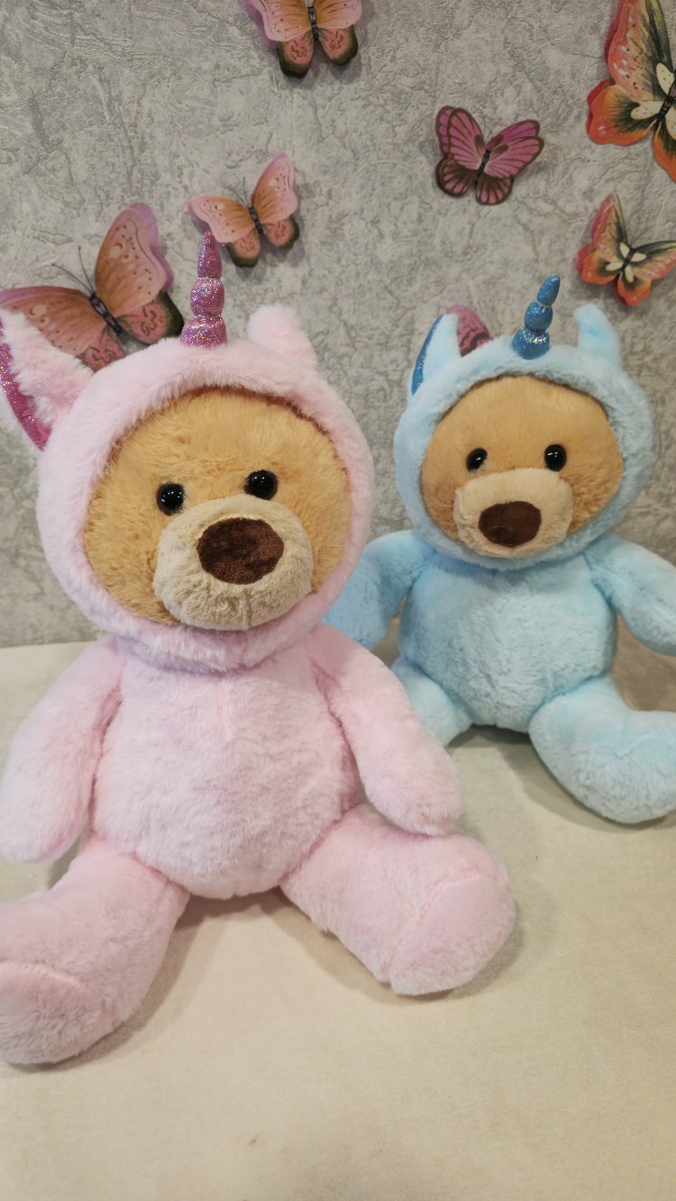 Şapkalı Boynuzlu Peluş Ayıcık