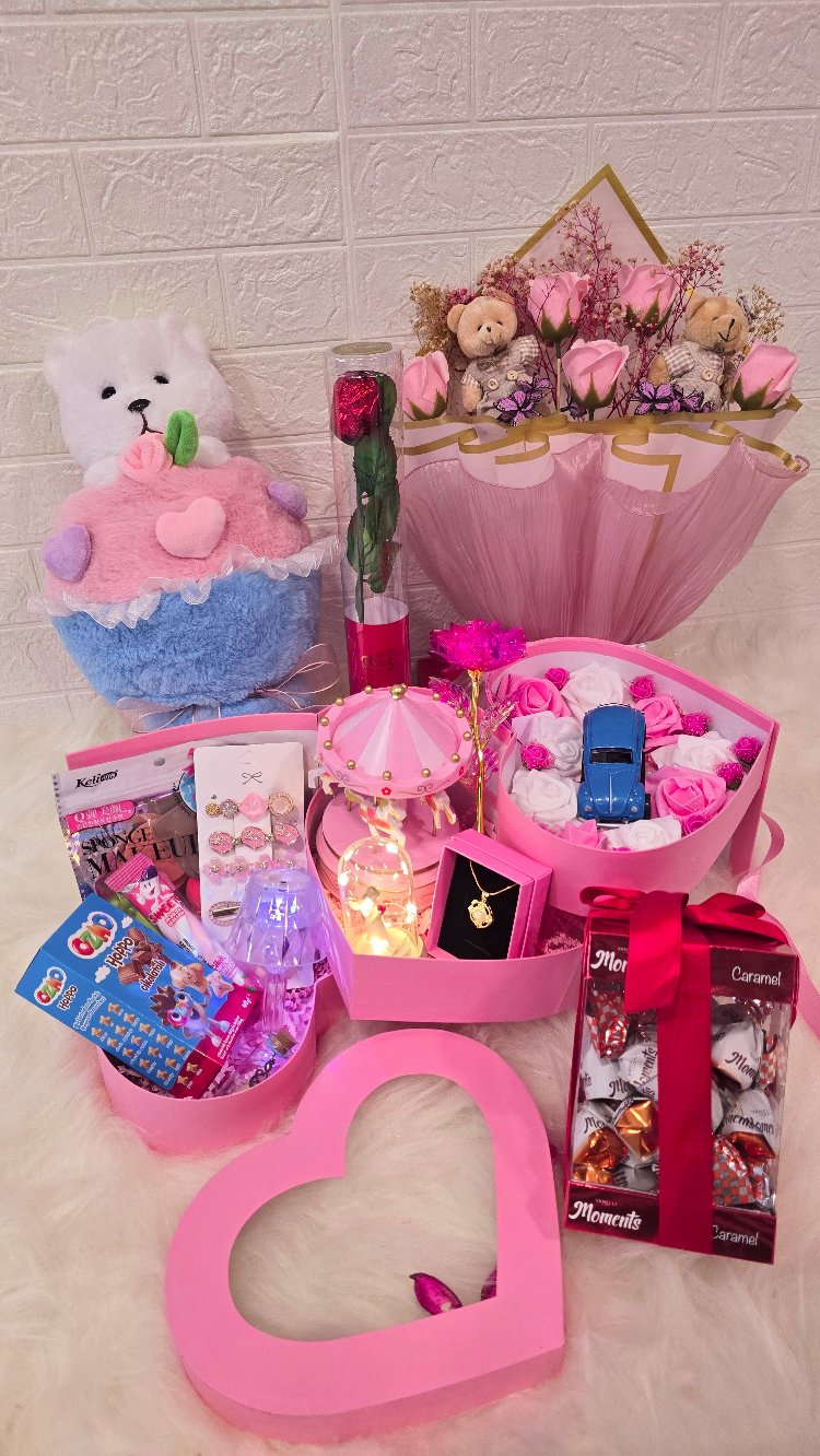 Buket ayıcıklı Lüx Gösterişli ( çikolata dolu ) set / yılbaşı / sevgiliye hediye