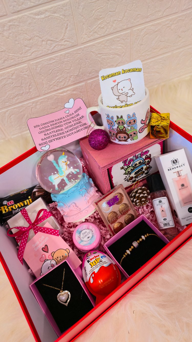 Mega Elite Romantik Experience Box / Özel Tasarım Hediye Kutusu 