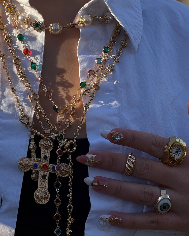 Vintage Tırnak Süsü Set