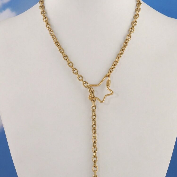 18k Gold Yıldız Kolye