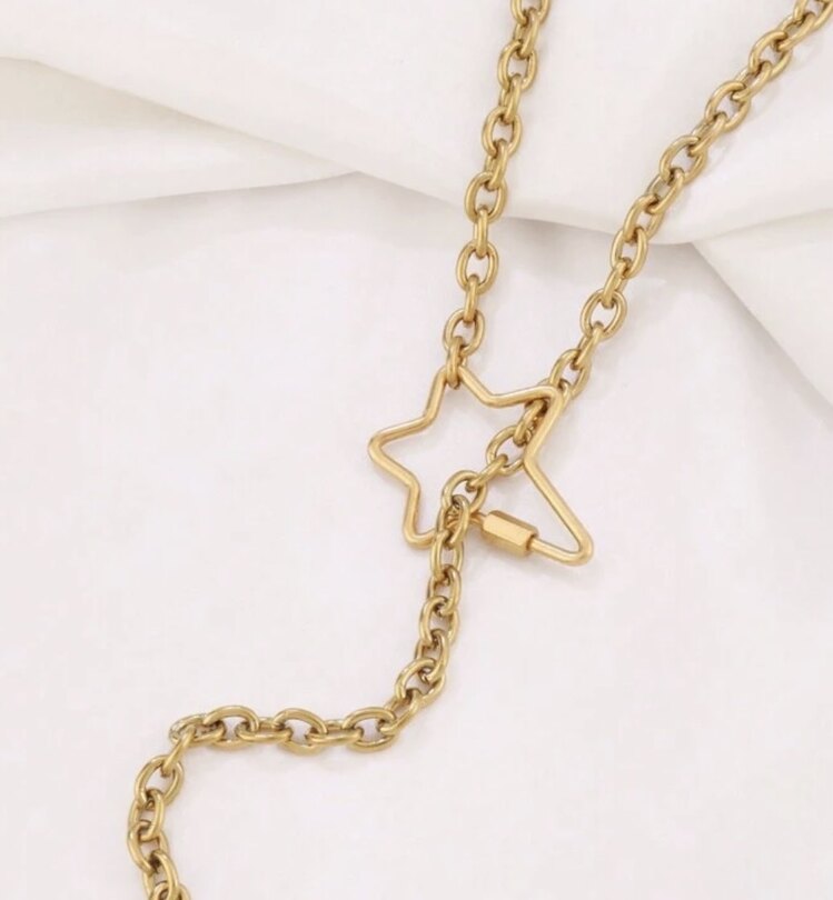 18k Gold Yıldız Kolye