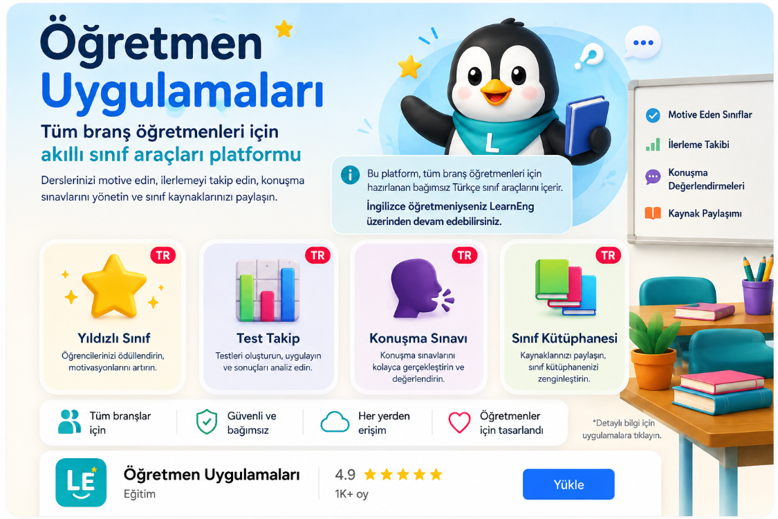 Öğretmen Uygulamaları - 1 Yıllık Üyelik
