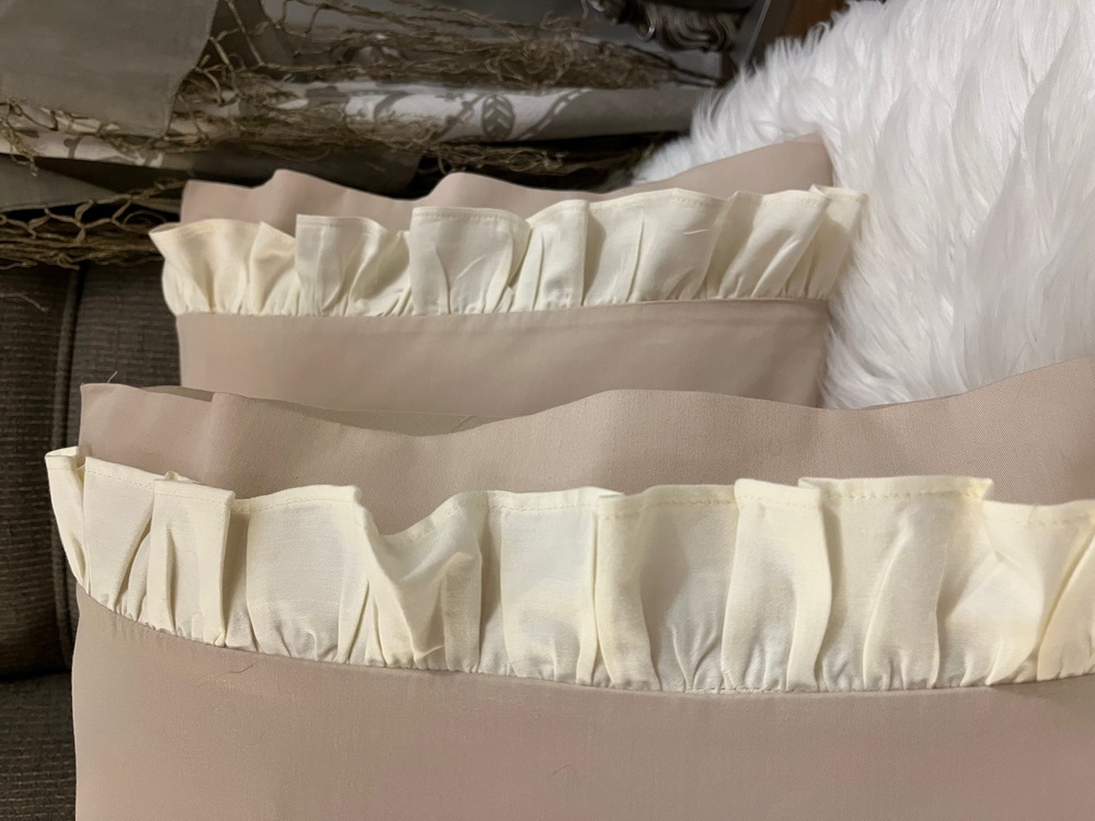 Silkarea CUTIE %100 Pamuk Saten İkili Yastık Kılıfı Seti -Standart Model Renk: Cappuccino