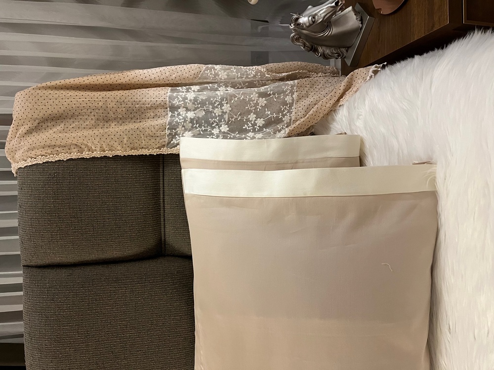Silkarea CHIC %100 Pamuk Saten İkili Yastık Kılıfı Seti - Standart Model Renk: Cappuccino