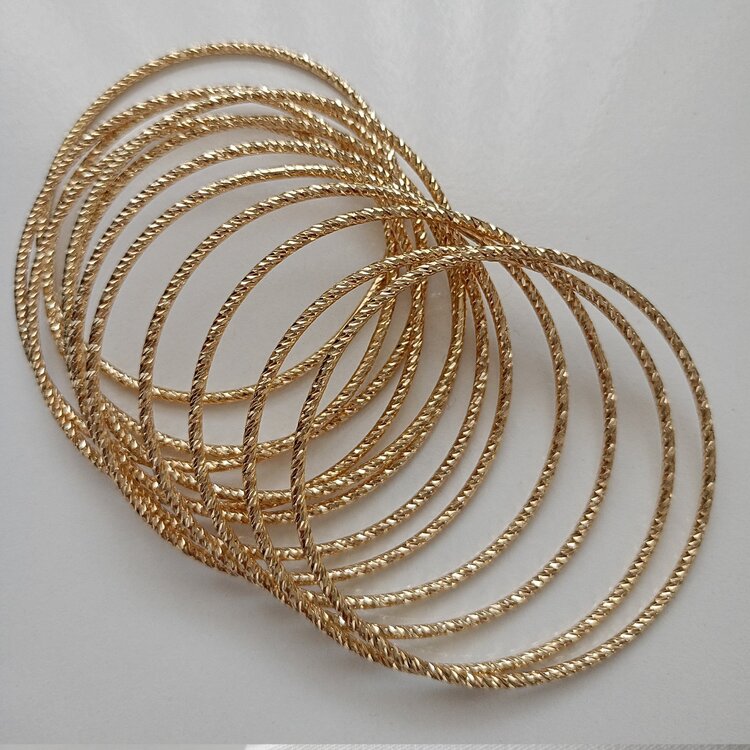 Lente Aksesuar Xuping Gold Kesme Model Ajda Bilezik (3'lü Set)