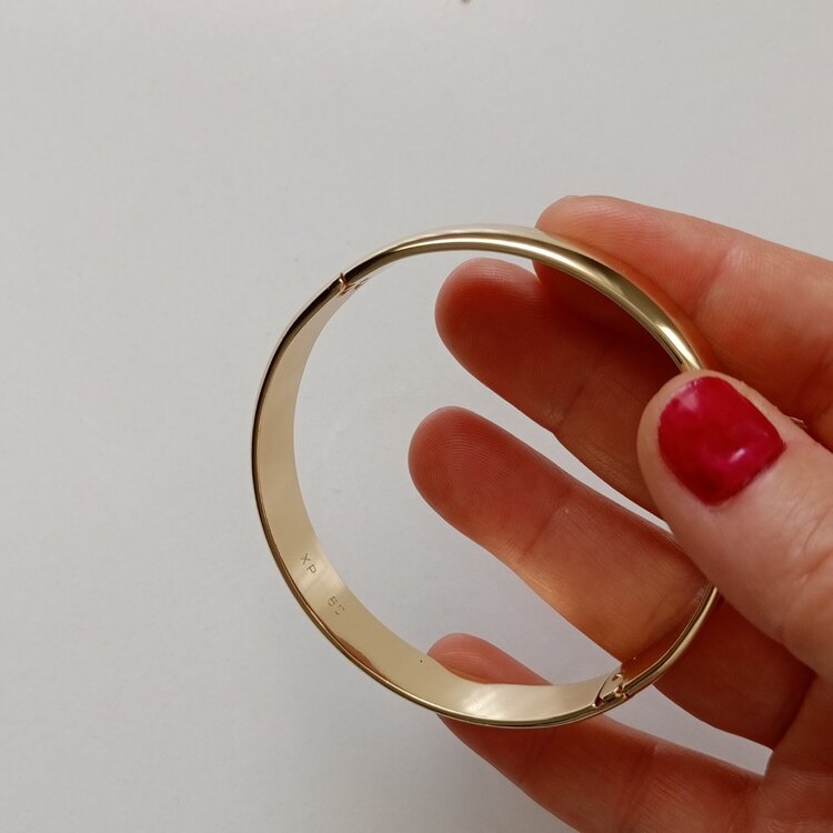 Lente Aksesuar Xuping Gold Ajda Model Kelepçe Bilezik (10mm)