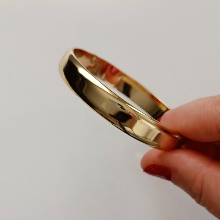 Lente Aksesuar Xuping Gold Ajda Model Kelepçe Bilezik (10mm)