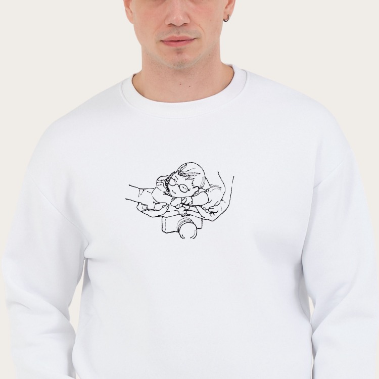 Kişiye Özel Fotoğraf Nakış SWEATSHIRT