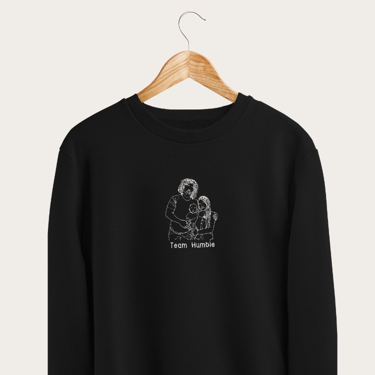 Kişiye Özel Fotoğraf Nakış SWEATSHIRT